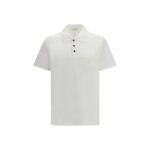 Tricou Polo Ferragamo Alb din Bumbac