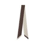Valentino Garavani Brown Silk Scarf - Image 2