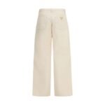 Pantaloni Valentino denim Bej din Bumbac - imagine 2