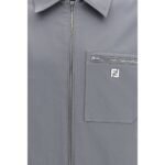 Fendi Gray Cotton Shell Jacket - Image 3