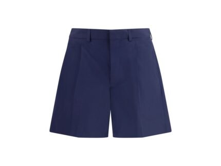 Prada Blue Cotton Bermuda Shorts