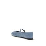 Prada Blue Goatskin Ballet Flats - Image 3