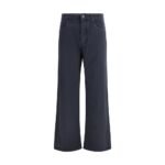 Miu Miu Blue Cotton Flared Jeans