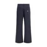 Miu Miu Blue Cotton Flared Jeans - Image 2