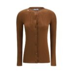 Prada Brown Fleece Wool Cardigan