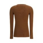 Prada Brown Fleece Wool Cardigan - Image 2