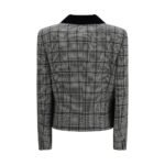 Valentino Gray Fleece Wool Coat - Image 2