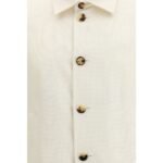Brunello Cucinelli White Silk Shell Jacket - Image 3