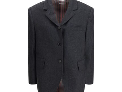 Sacou Thom Browne Gri din Lână