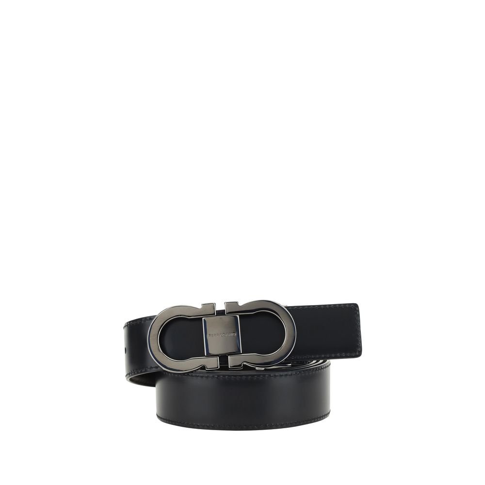 10391062.jpeg Ferragamo Black Calf Leather Bos Taurus Regular Belt - Image 1