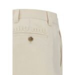 Miu Miu Beige Cotton Casual Pants - Image 3