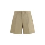 Prada Beige Cotton Bermuda Shorts