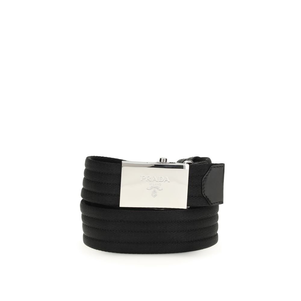 10395553.jpeg Prada Black Polyester Thin Belt - Image 1