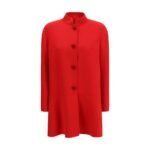 Valentino Multicolor Fleece Wool Coat