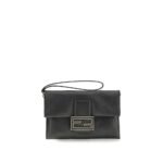 Fendi Black Calf Leather Bos Taurus Clutch Bag