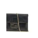 Fendi Black Calf Leather Bos Taurus Clutch Bag - Image 4