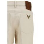 Valentino Beige Cotton Flared Jeans - Image 3