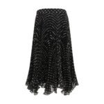 Valentino Black Viscose Midi Skirt - Image 2