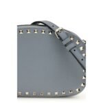 Valentino Garavani Blue Calf Leather Bos Taurus Shoulder Bag - Image 4