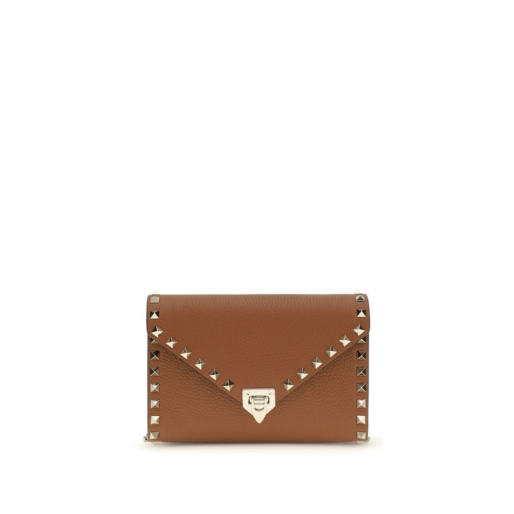 10395973.jpeg Valentino Garavani Brown Calf Leather Bos Taurus Wallet - Image 1