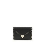 Valentino Garavani Black Calf Leather Bos Taurus Wallet