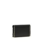 Valentino Garavani Black Calf Leather Bos Taurus Wallet - Image 3