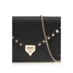 Valentino Garavani Black Calf Leather Bos Taurus Wallet - Image 4