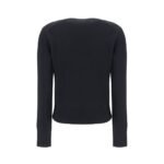 Ami Paris Black Merino Wool Sweatshirt - Image 2