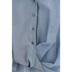 Brunello Cucinelli Blue Cotton Pattern Shirt - Image 3