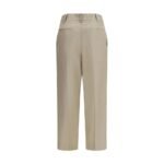 Brunello Cucinelli Beige Linen Casual Pants - Image 2