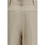 Brunello Cucinelli Beige Linen Casual Pants - Image 3