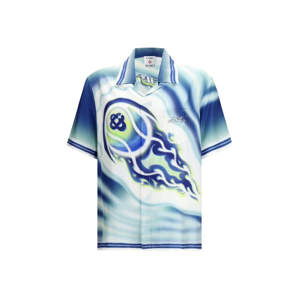 10396509.jpeg Casablanca Multicolor Silk Dress Shirt - Image 1