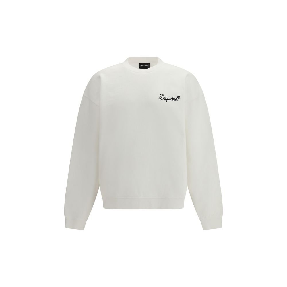 10396627.jpeg Dsquared² White Cotton Sweatshirt - Image 1