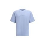 Jacquemus Blue Cotton Sleeveles T-Shirt