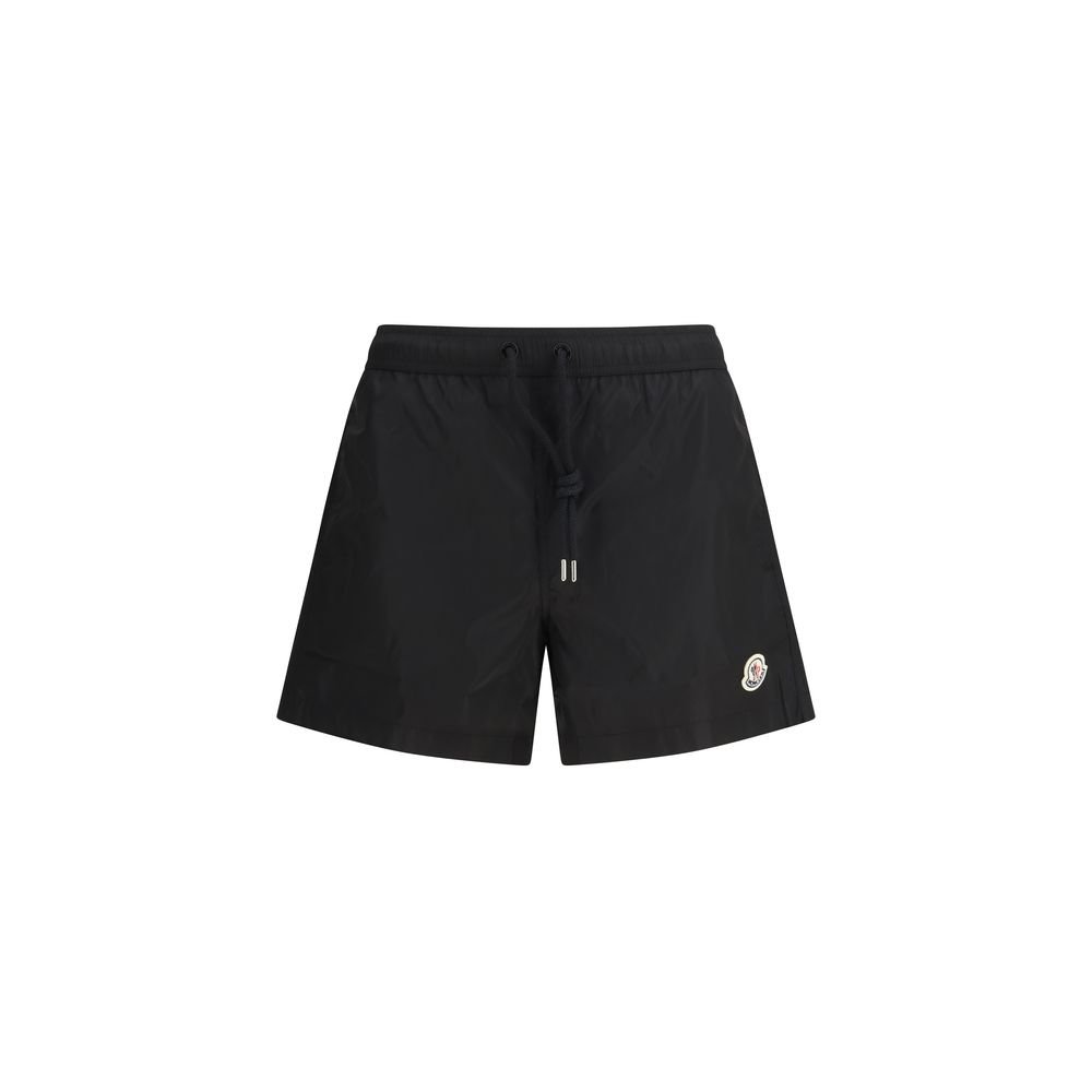 10397081.jpeg Moncler Black Polyamide Swim Shorts - Image 1