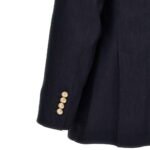 Brunello Cucinelli Blue Linen Blazer - Image 4