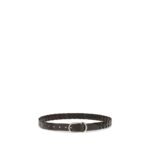 Brunello Cucinelli Black Calf Leather Bos Taurus Belt - Image 2