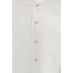Brunello Cucinelli White Linen Dress Shirt - Image 3
