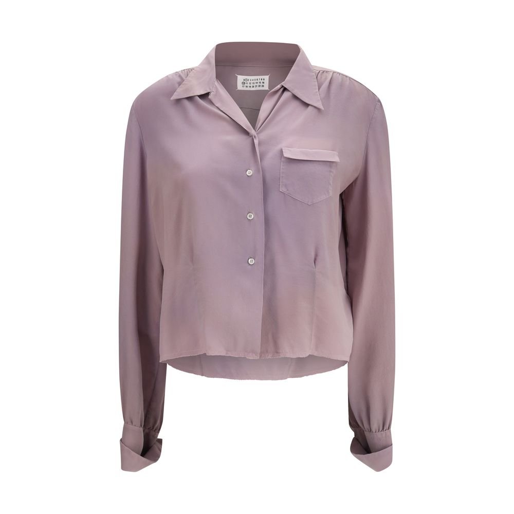 10397633.jpeg Maison Margiela Purple Silk Dress Shirt - Image 1