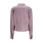Maison Margiela Purple Silk Dress Shirt - Image 2