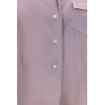 Maison Margiela Purple Silk Dress Shirt - Image 3