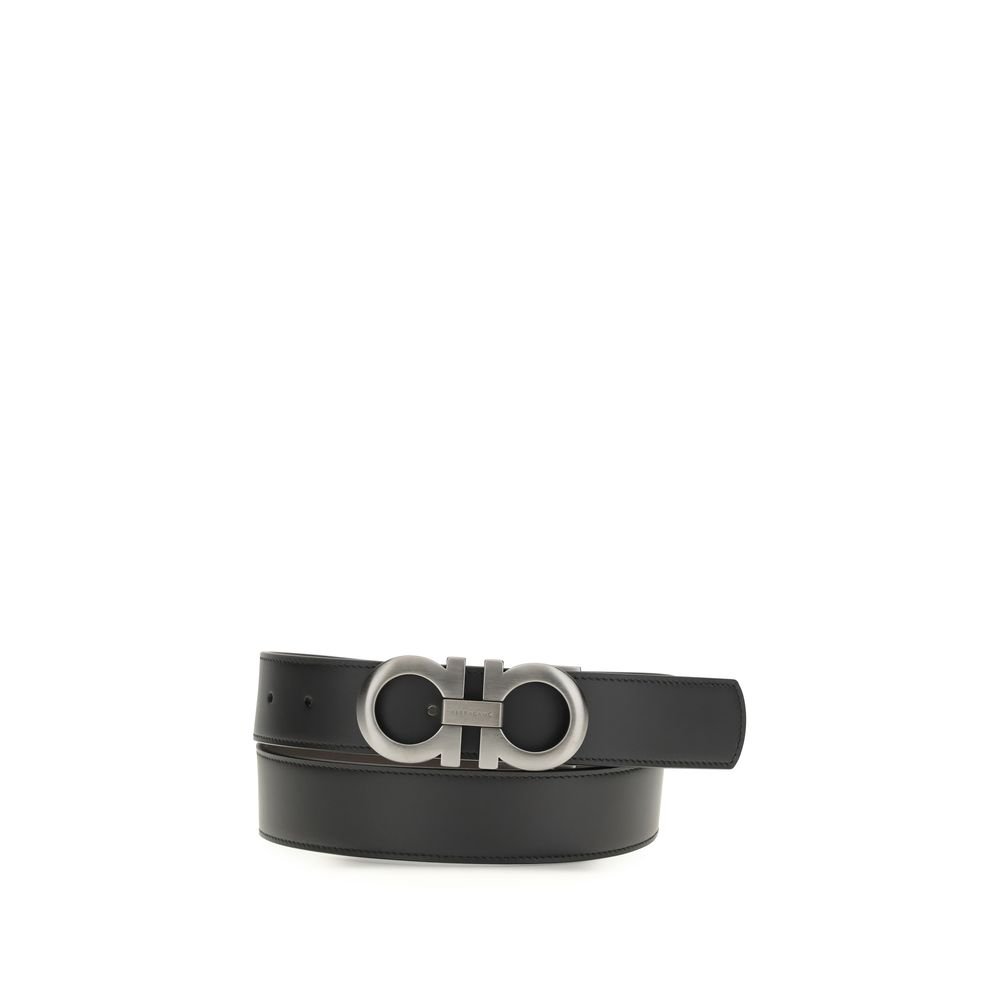 10398700.jpeg Ferragamo Black Leather Regular Belt - Image 1