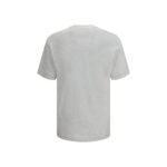 Brunello Cucinelli Gray Cotton T-Shirt - Image 2