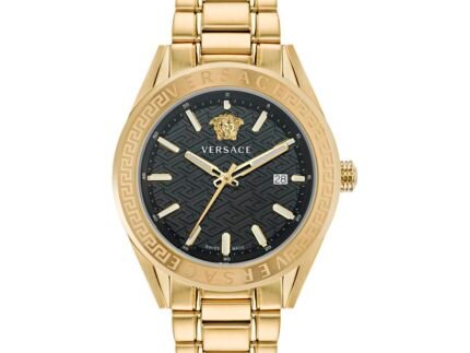 Versace Gold Stainless Steel Dress Watch