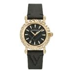 Versace Black Fur Dress Watch
