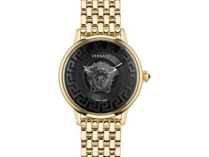 Versace Gold Stainless Steel Dress Watch