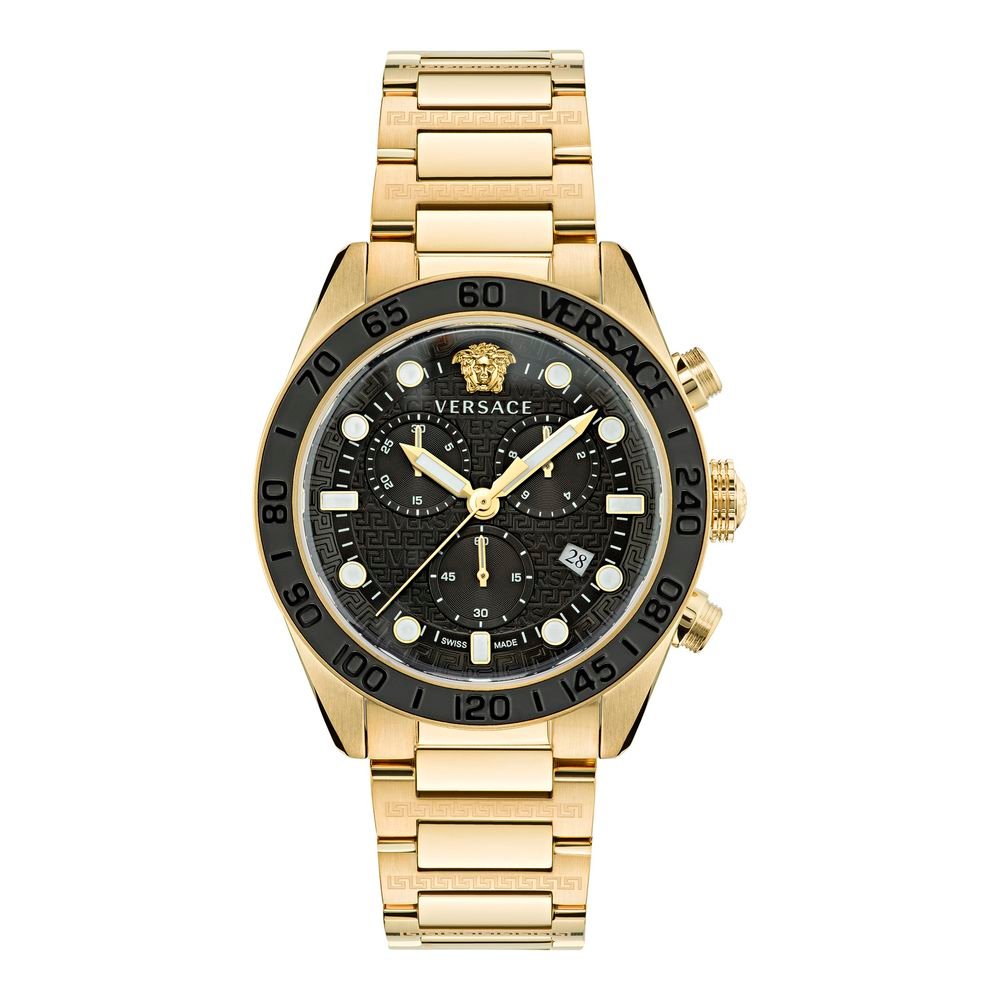 10400476.jpeg Versace Gold Stainless Steel Dress Watch - Image 1