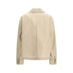 Ami Paris Beige Polyamide Trench Coat - Image 2