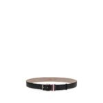 Thom Browne Black Calf Leather Bos Taurus Regular Belt - Image 2