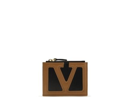 Portofel Valentino Garavani Negru din Piele